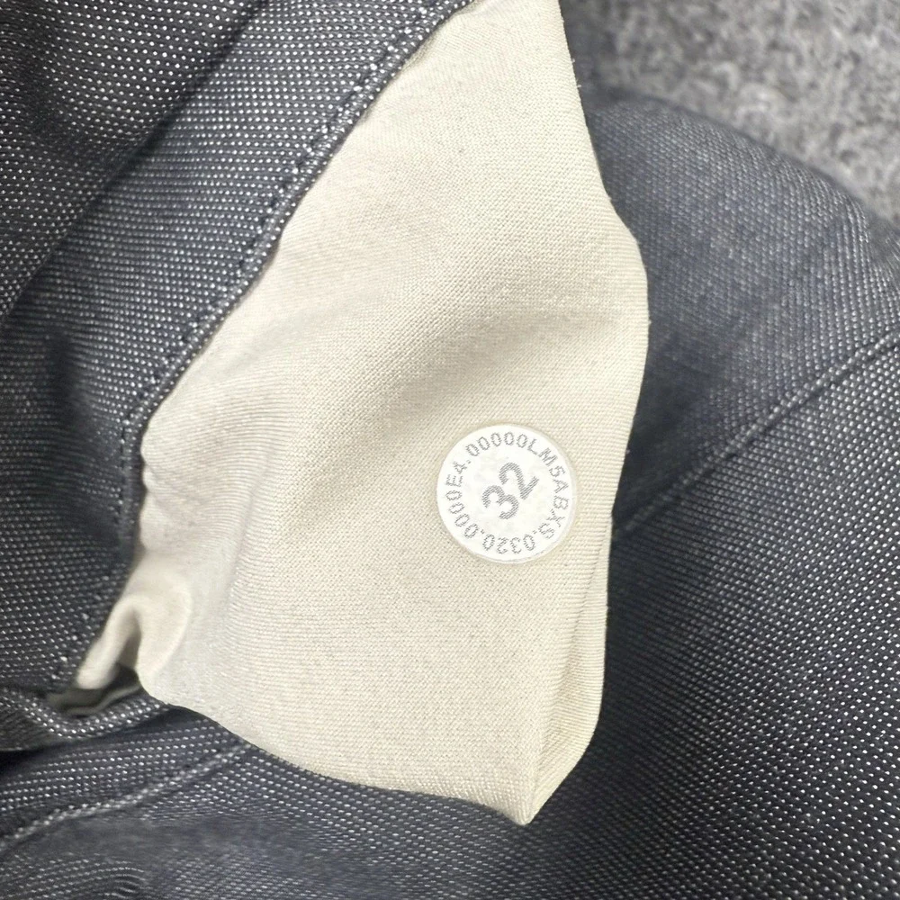 Lululemon Commission Pant Mens 32x29 Gray Slim Oxford Stretch Chino Work Travel